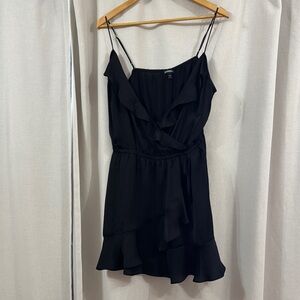 Elegant Black Ruffle Dress
